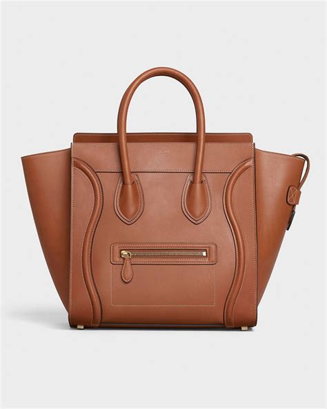 celine luggage mini vs medium|Celine mini luggage tote used.